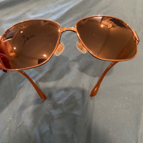 Ladies\' Versace sunglasses brown & gold. Some minor scratches, please see pics. main image 6